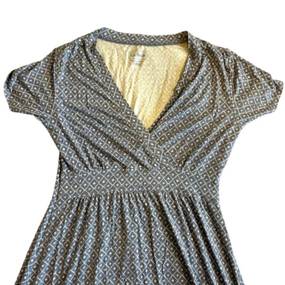 L.L. Bean Blue Casual Dress Small – Stretch Everyday Wear Comfortable - Picture 4 of 6